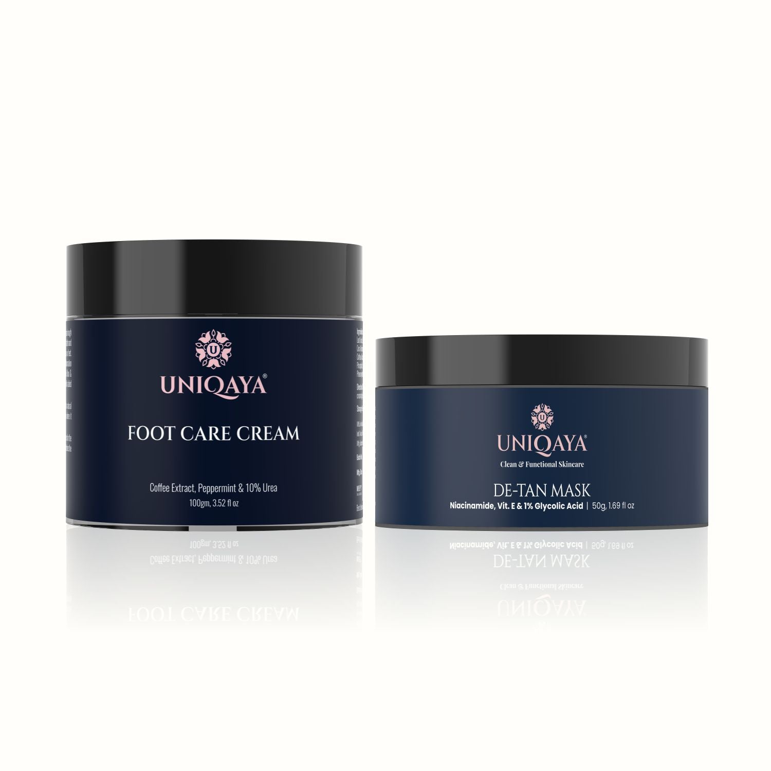 Foot Care Cream For Dry & Rough Heels and De-Tan Mask With Niacinamide, Glycolic Acid Combo