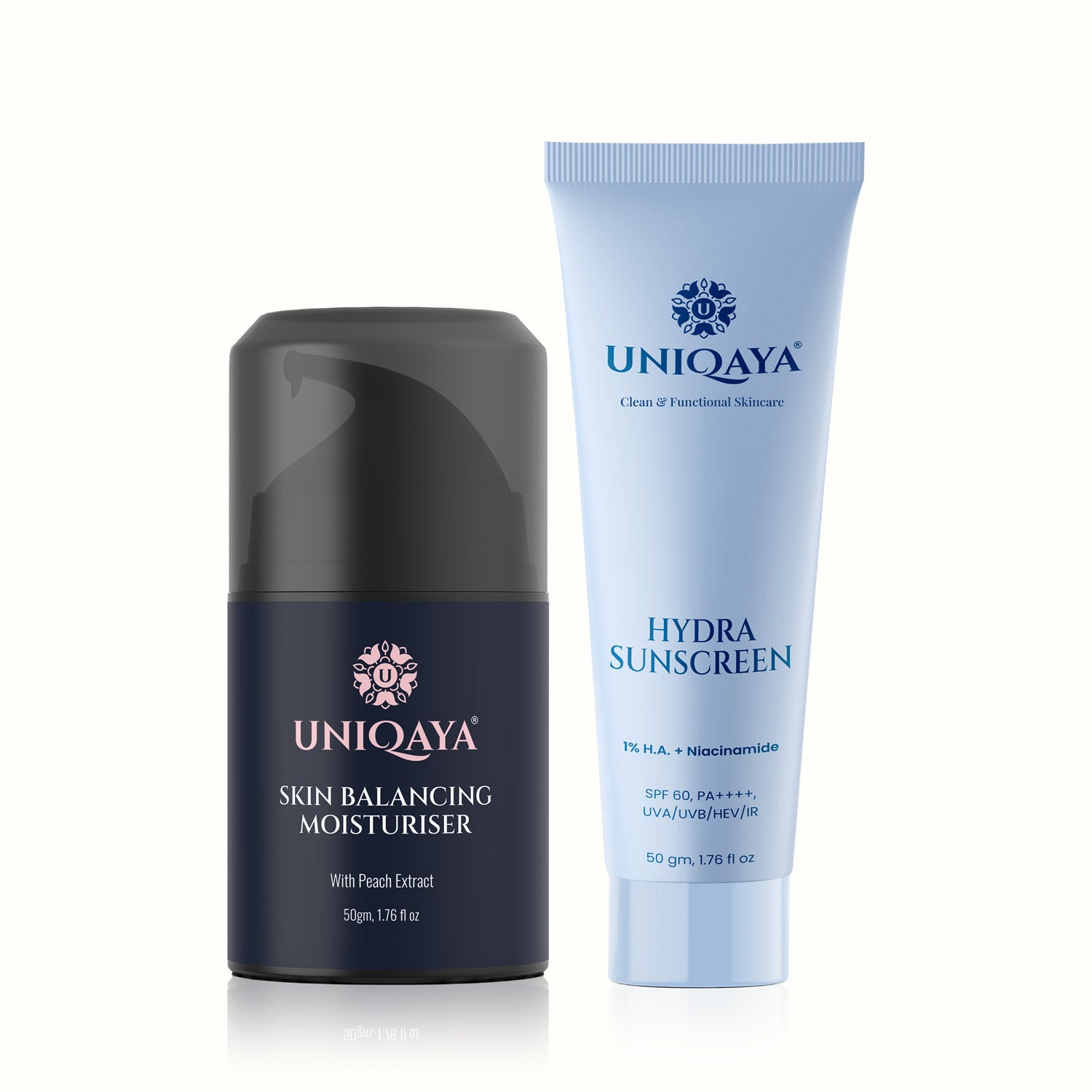 Uniqaya Skin Balancing Moisturiser and Hydra Sunscreen | Skin Care Combo Pack