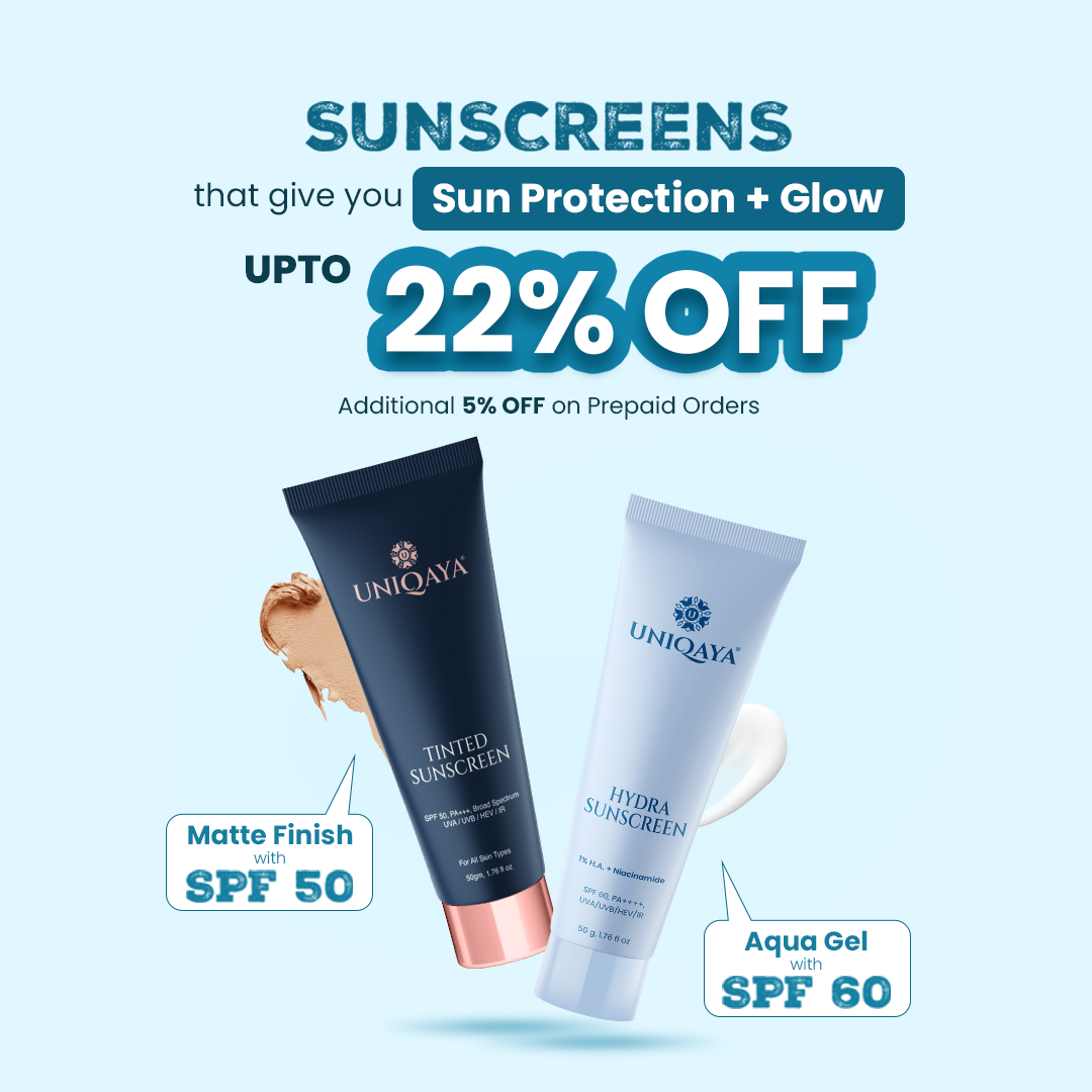 Uniqaya Summer Sunscreen - Tinted Sunscreen & Hydra Sunscreen