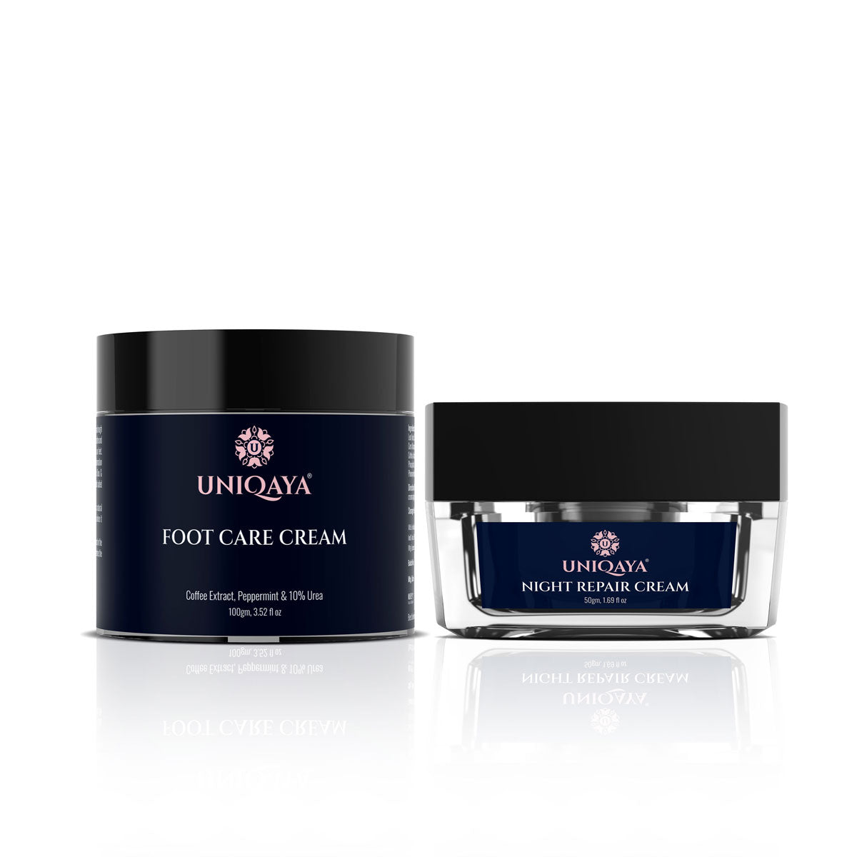 Uniqaya Foot Care Cream and Night Cream | Beauty Sleep Regimen Gift Set
