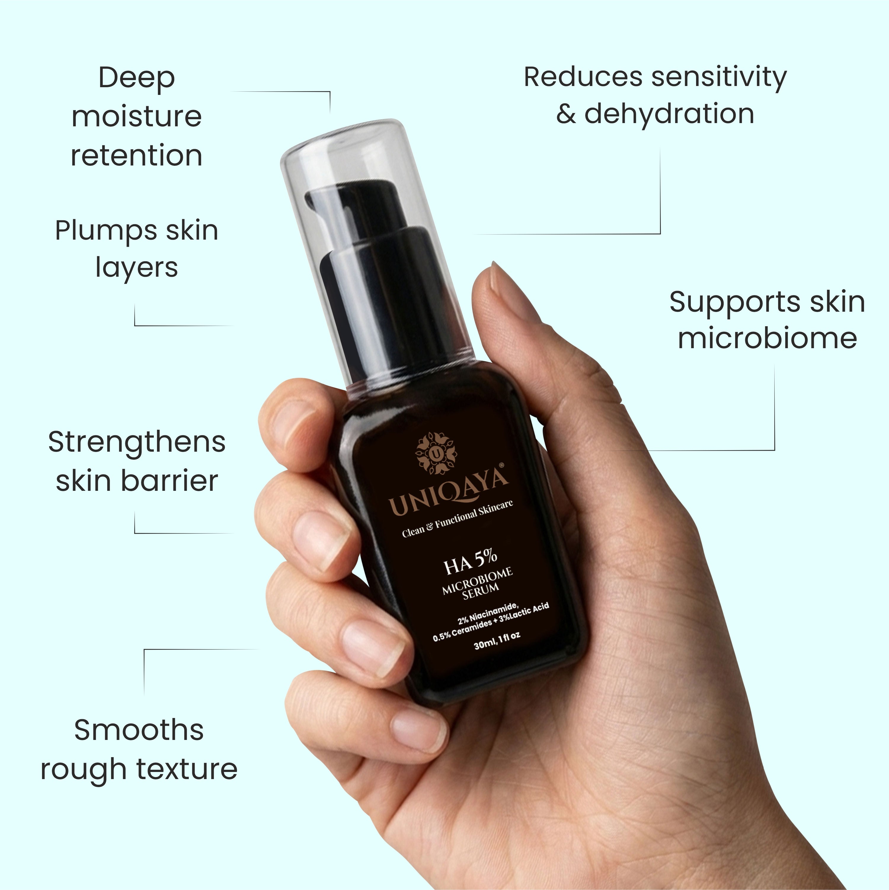 5% Hyaluronic Acid  Microbiome Serum
