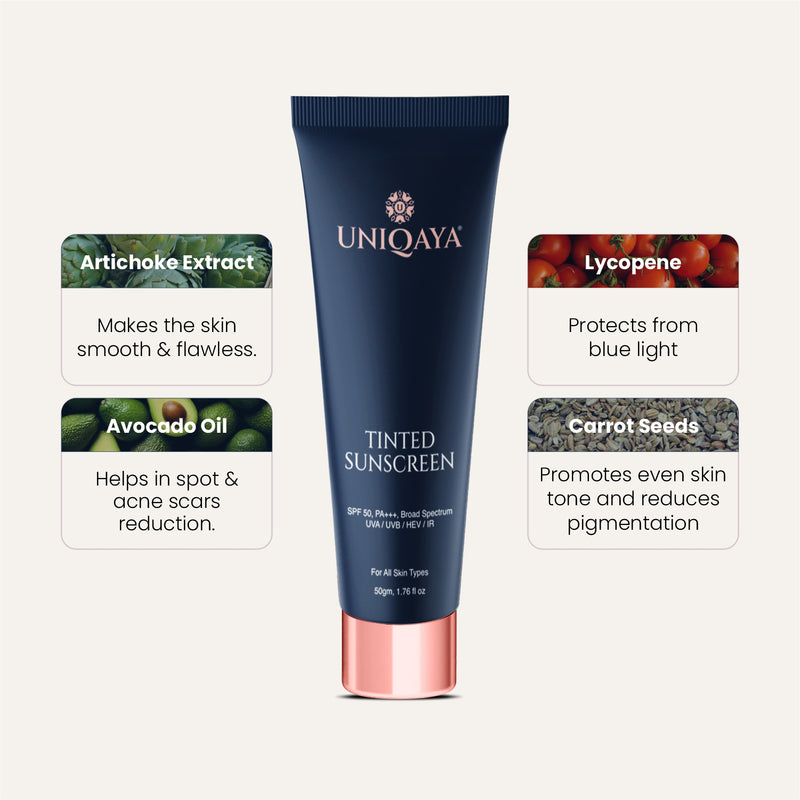 Uniqaya Tinted Sunscreen SPF 50 PA+++