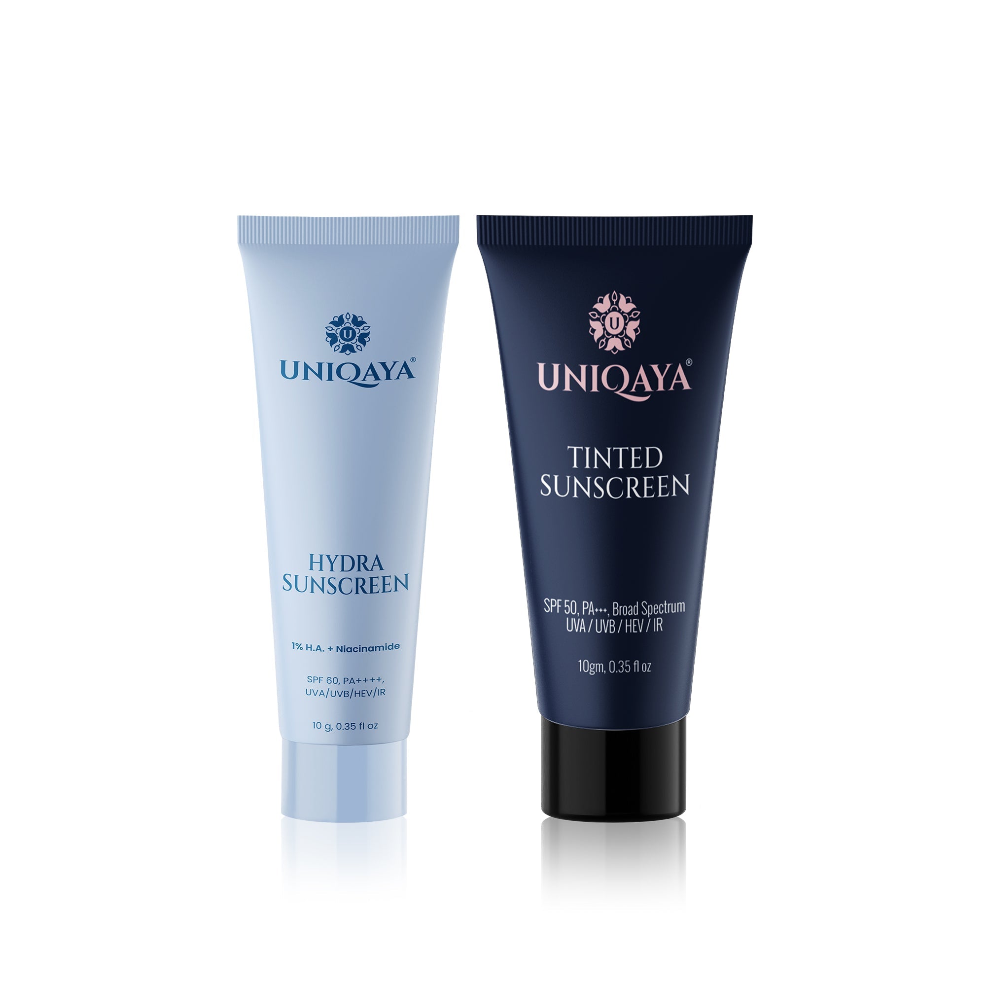 Uniqaya Hydra Sunscreen and Tinted Sunscreen Trial Pack
