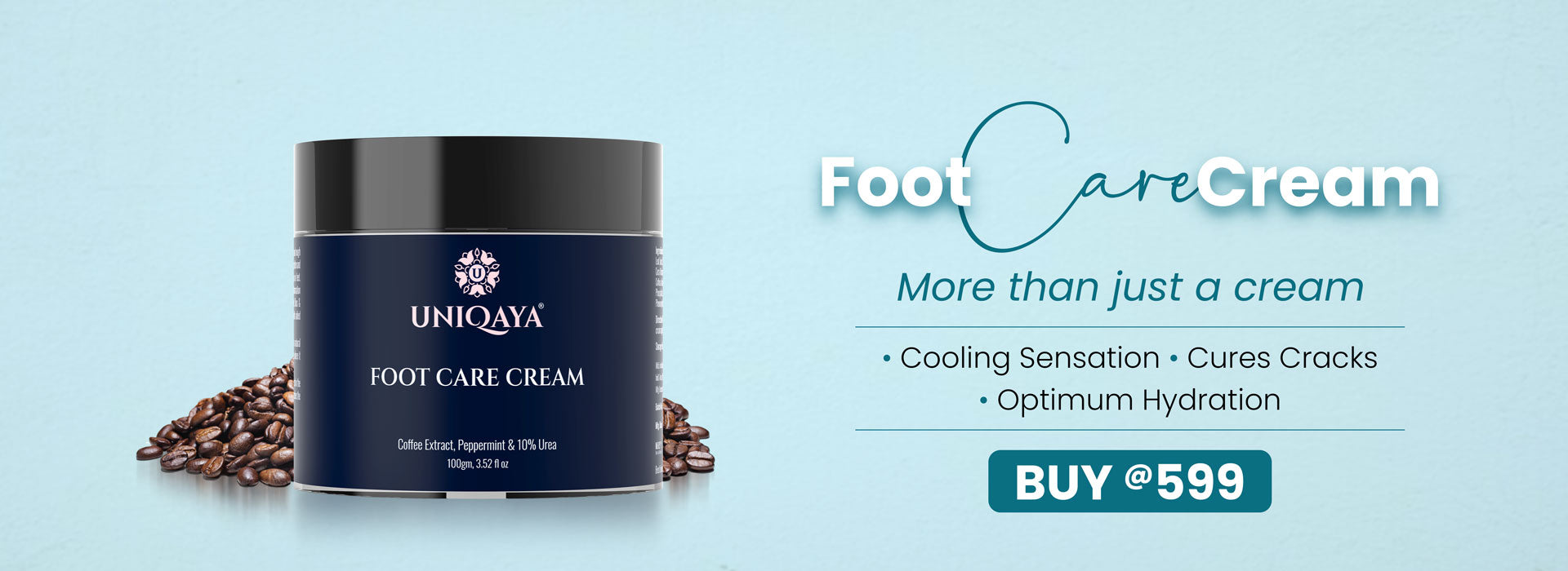 Uniqaya summer sale on foot care cream