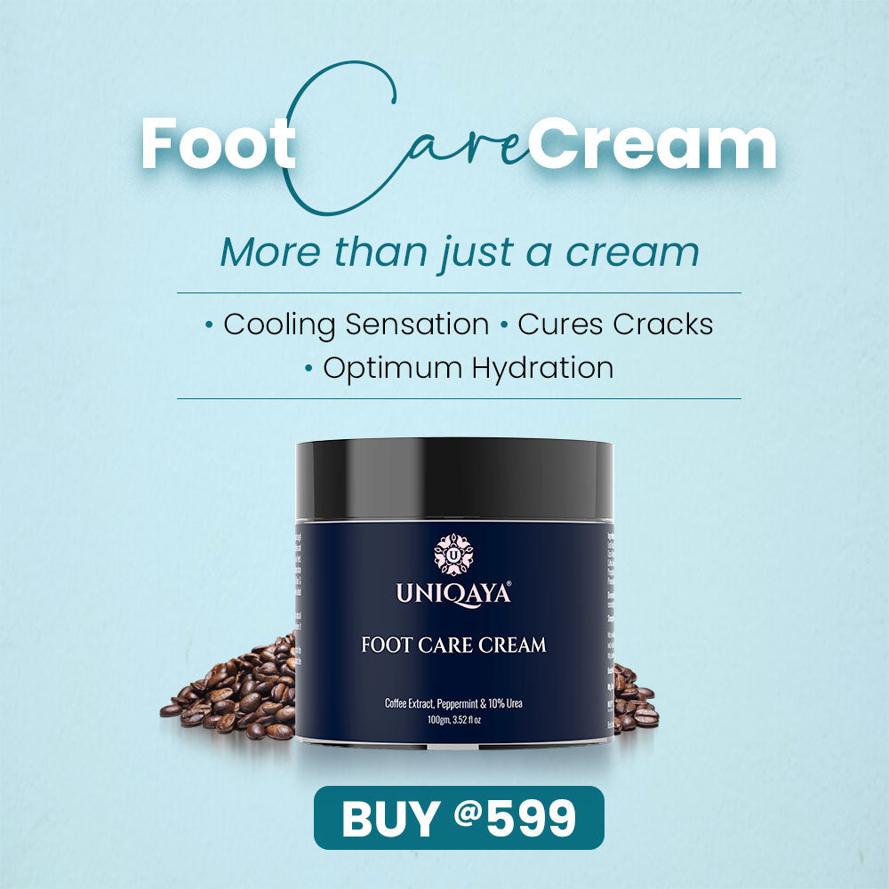 Uniqaya summer sale on foot care cream